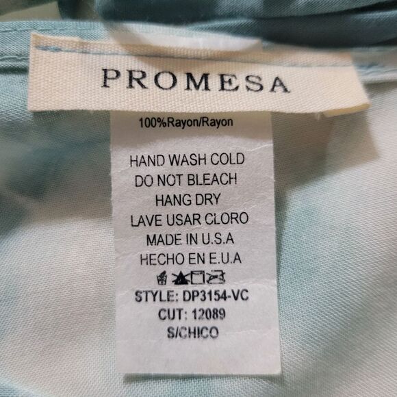 Promesa Women's Teal Surplice Romper - Picture 2 of 13